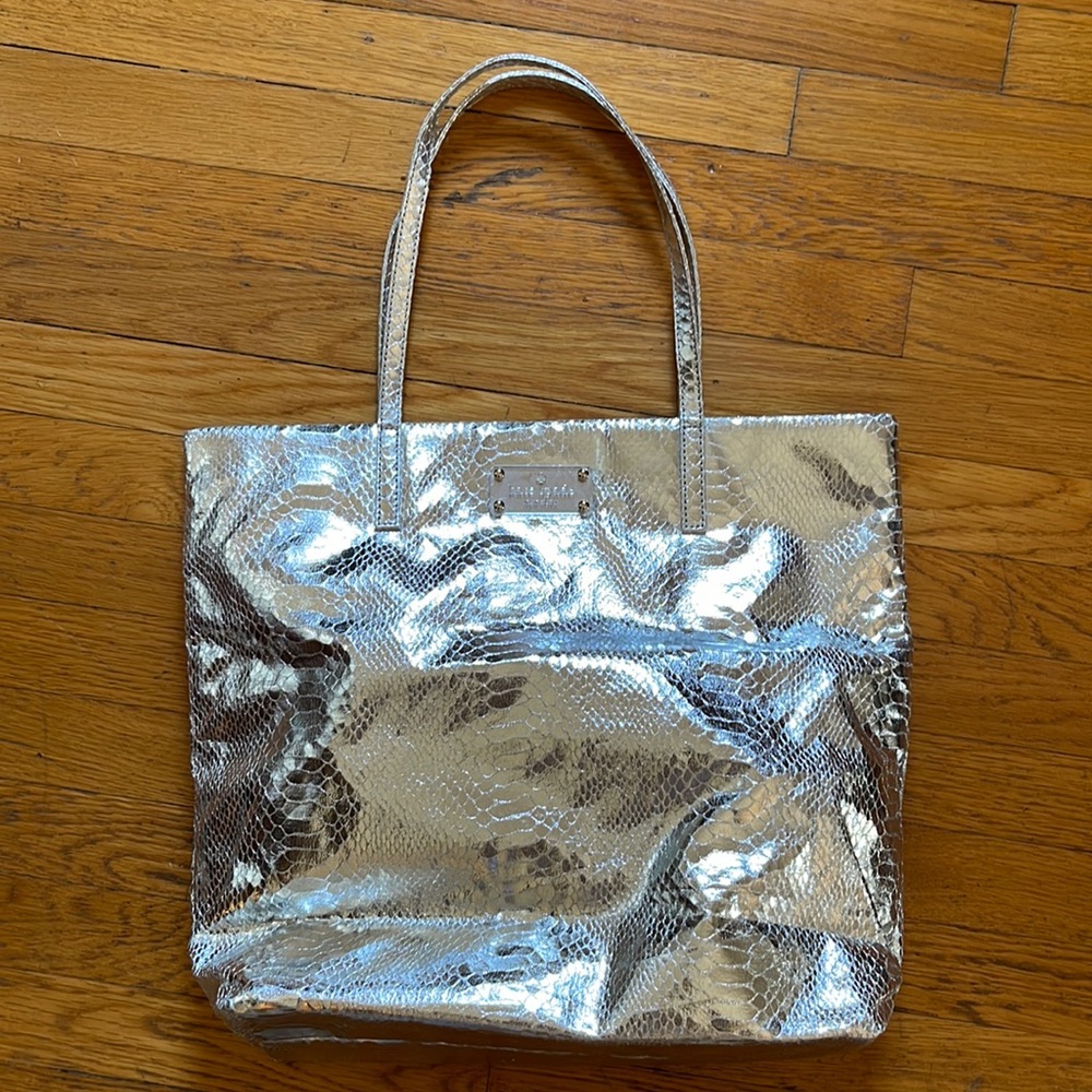 Kate Spade Bon Shopper Foiled Again Rosegold NWT